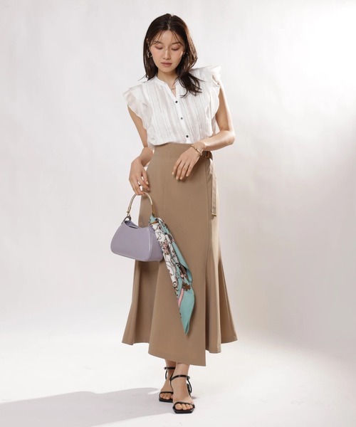 JUSGLITTY（ジャスグリッティー）の「アシメヘムマーメイドスカート（スカート・レディース・ブラック/ブルー/キャメル・0/1/2）」の15枚目の写真