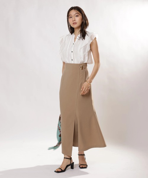 JUSGLITTY（ジャスグリッティー）の「アシメヘムマーメイドスカート（スカート・レディース・ブラック/ブルー/キャメル・0/1/2）」の16枚目の写真