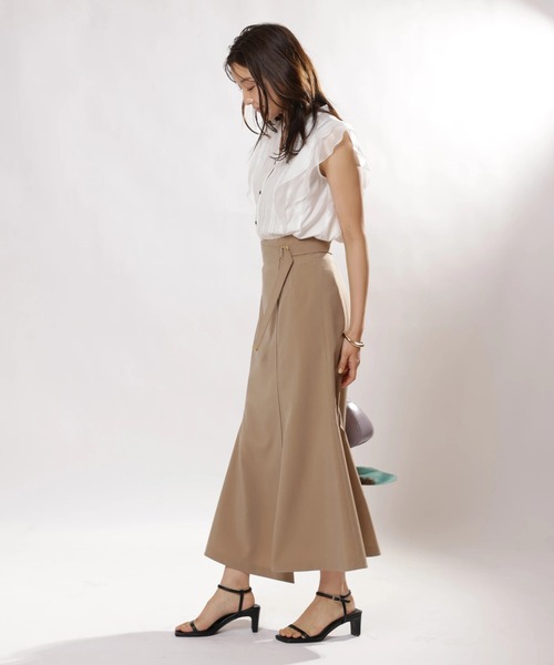 JUSGLITTY（ジャスグリッティー）の「アシメヘムマーメイドスカート（スカート・レディース・ブラック/ブルー/キャメル・0/1/2）」の17枚目の写真