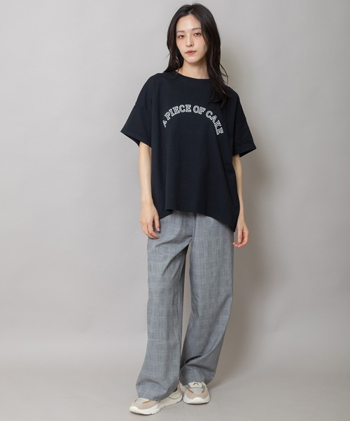 Munich(ミューニック)の「”A PIECE OF CAKE”ロゴプリントTシャツ(Tシャツ/カットソー・レディース・ホワイト/グリーン/ブラック・FREE)」の20枚目の写真