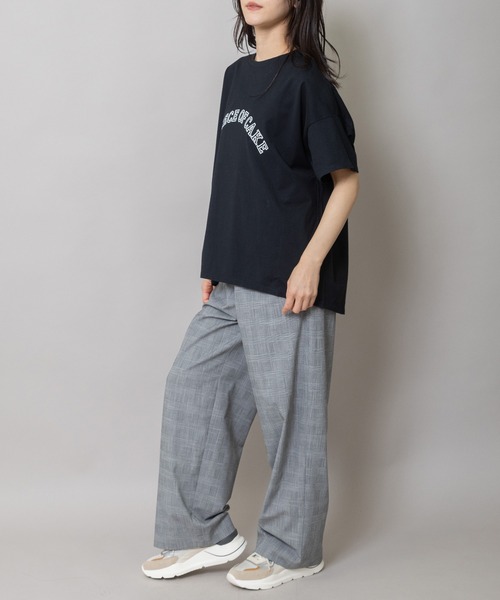 Munich(ミューニック)の「”A PIECE OF CAKE”ロゴプリントTシャツ(Tシャツ/カットソー・レディース・ホワイト/グリーン/ブラック・FREE)」の19枚目の写真