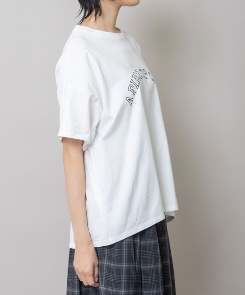 Munich(ミューニック)の「”A PIECE OF CAKE”ロゴプリントTシャツ(Tシャツ/カットソー・レディース・ホワイト/グリーン/ブラック・FREE)」の22枚目の写真