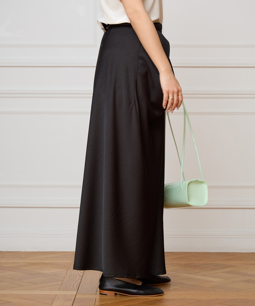 IENA LA BOUCLE（イエナラブークル）の「IENA LA BOUCLE ジョーゼットサテンスカート（スカート・レディース・ブラック・36/38）」の6枚目の写真