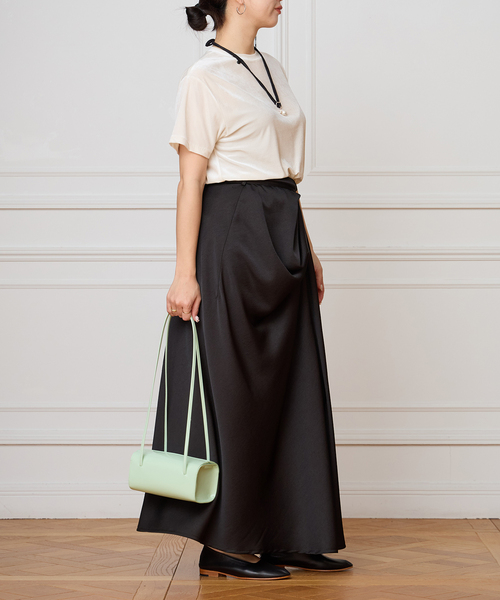 IENA LA BOUCLE（イエナラブークル）の「IENA LA BOUCLE ジョーゼットサテンスカート（スカート・レディース・ブラック・36/38）」の12枚目の写真