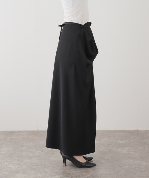 IENA LA BOUCLE（イエナラブークル）の「IENA LA BOUCLE ジョーゼットサテンスカート（スカート・レディース・ブラック・36/38）」の16枚目の写真