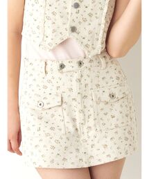 CALNAMUR | ツイルフラワーミニスカパン(スカート)