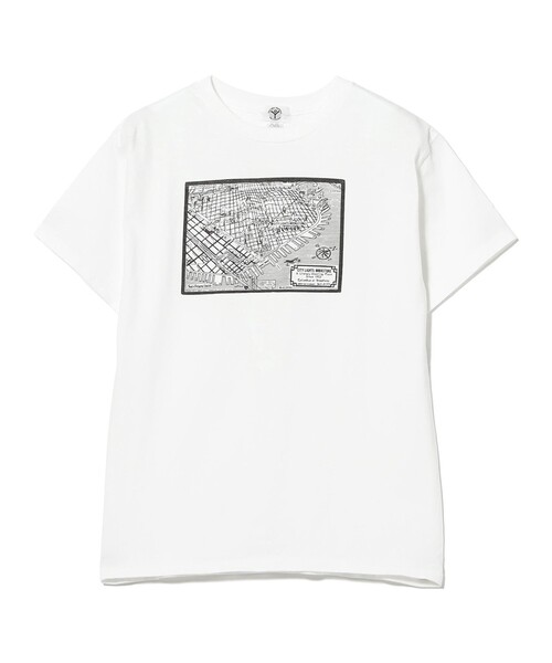 BEAMS BOY（ビームスボーイ）の「【別注】City Lights Bookstore / 74s Post Card T（Tシャツ/カットソー・レディース・ホワイト・X-SMALL）」の2枚目の写真