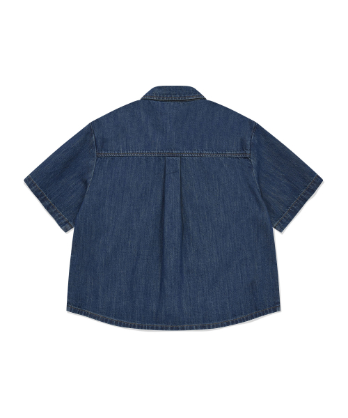 Wacky WiLLy（ワッキーウィリー）の「[26SS] ウィメンズイージーデニム半袖シャツブルー（シャツ/ブラウス・レディース・その他・MEDIUM/SMALL）」の3枚目の写真