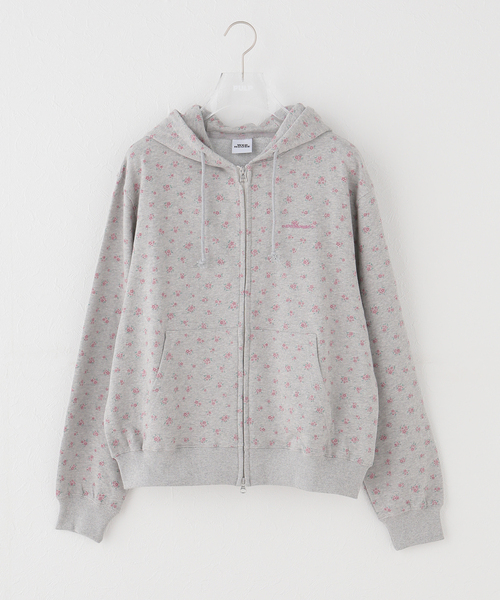 WEBHOUSE(ウェブハウス)の「【Geek Office / ギークオフィス】WEBHOUSE / Heart Logo Kitty Hoodie Zip-up(パーカー・レディース・チャコールグレー・FREE)」の1枚目の写真