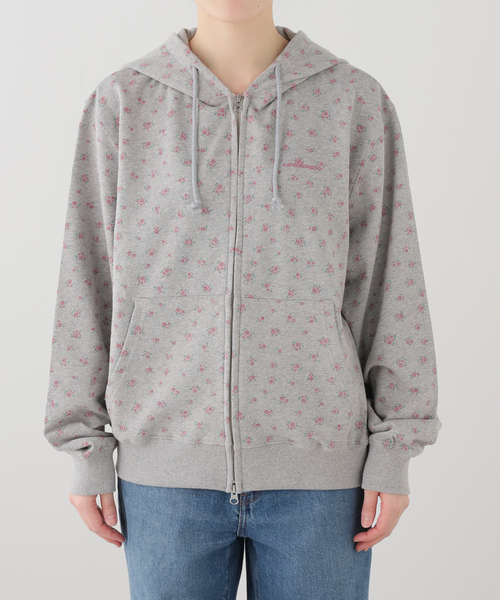 WEBHOUSE(ウェブハウス)の「【Geek Office / ギークオフィス】WEBHOUSE / Heart Logo Kitty Hoodie Zip-up(パーカー・レディース・チャコールグレー・FREE)」の4枚目の写真