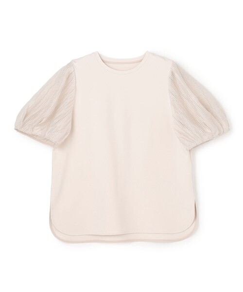 UNFILO（アンフィーロ）の「BEAUTY FORM-T タックスリーブ Tシャツ（Tシャツ/カットソー・レディース・ブラック系/ベージュ系/ピンク系/ホワイト系・X-LARGE）」の8枚目の写真