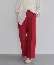 フレンチリネン ストレートパンツ