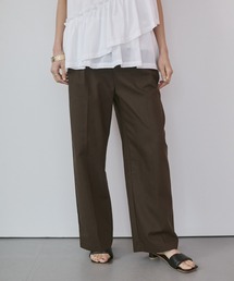 フレンチリネン ストレートパンツ