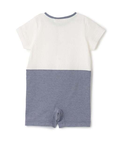 Sophie la girafe（ソフィーラジラフ）の「サスペンダーショートオール（ロンパース・キッズ・ブルー/ネイビー・70cm/80ｃｍ）」の3枚目の写真