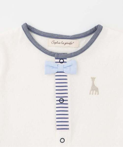 Sophie la girafe（ソフィーラジラフ）の「サスペンダーショートオール（ロンパース・キッズ・ブルー/ネイビー・70cm/80ｃｍ）」の4枚目の写真