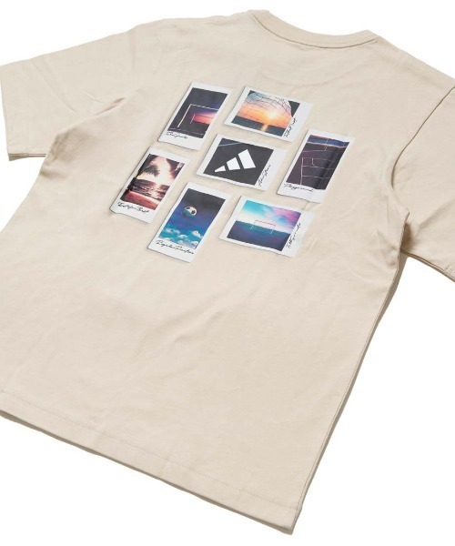 adidas(アディダス)の「【別注】アディダス adidas フォトグラフィック サマー Tシャツ 限定コラボ(Tシャツ/カットソー・キッズ・ブラック/ホワイト/ベージュ・120cm/130cm/140cm/150cm/160cm)」の5枚目の写真