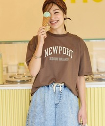 SMILE LAND | ＜大きいサイズ＞ 綿100％ゆるシルエットプリントＴシャツ（接触冷感・UVカット）(Tシャツ/カットソー)