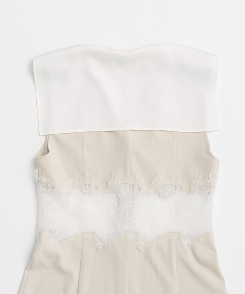 PRANK PROJECT（プランクプロジェクト）の「【2026Summer Pre-Order】レースコンビセーラージレ / Lace Combo Sailor Gilet（ベスト・レディース・ネイビー/ベージュ・FREE）」の18枚目の写真