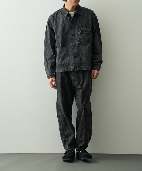 and wander(アンドワンダー)の「【and wander】breach twill shirts jacket(ブルゾン・メンズ・ブラック・M/L)」の5枚目の写真