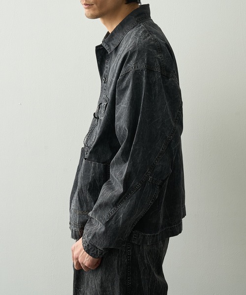 and wander(アンドワンダー)の「【and wander】breach twill shirts jacket(ブルゾン・メンズ・ブラック・M/L)」の3枚目の写真