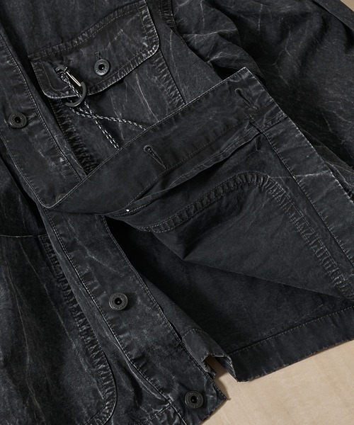 and wander(アンドワンダー)の「【and wander】breach twill shirts jacket(ブルゾン・メンズ・ブラック・M/L)」の7枚目の写真