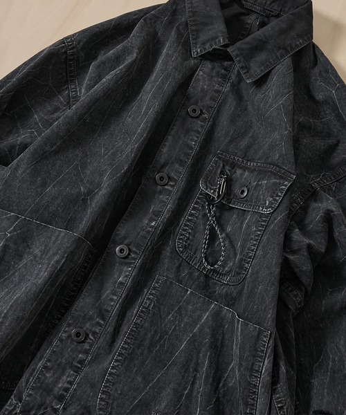 and wander(アンドワンダー)の「【and wander】breach twill shirts jacket(ブルゾン・メンズ・ブラック・M/L)」の8枚目の写真