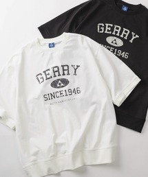【70】【GERRY/ジェリー】カレッジロゴ クルーネック スウェットTシャツ/接触冷感/ストレッチ