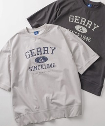【70】【GERRY/ジェリー】カレッジロゴ クルーネック スウェットTシャツ/接触冷感/ストレッチ