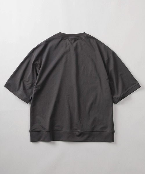 GERRY（ジェリー）の「【70】【GERRY/ジェリー】カレッジロゴ クルーネック スウェットTシャツ/接触冷感/ストレッチ（Tシャツ/カットソー・メンズ・チャコールグレー/ライトグレー/ブラック/アイボリー・M/L/XL）」の10枚目の写真