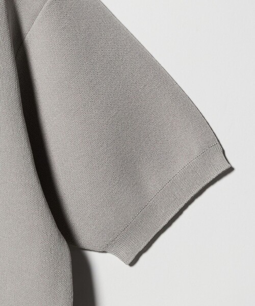 MARW UNITED ARROWS（マルゥ ユナイテッドアローズ）の「＜MARW UNITED ARROWS＞ポロカラー ショートスリーブ ニット（ニット/セーター・レディース・ホワイト/ライトグレー/ブラック・FREE）」の13枚目の写真