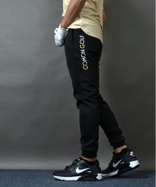 COMON GOLF(コモンゴルフ)の「ストレッチポンチ テーパード ゴルフジョガーパンツ(その他パンツ・メンズ・ブラック・L/M/XL)」の1枚目の写真
