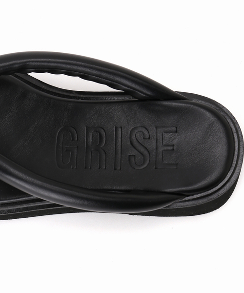GRISE(グリーズ)の「MIDORI UEEDA×GRISEアツゾコチューブトングサンダル(サンダル・レディース・ブラック・SMALL/MEDIUM/LARGE/X-LARGE)」の16枚目の写真