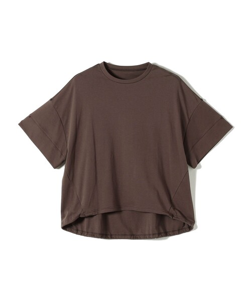 SHIPS Colors(シップス カラーズ)の「SHIPS Colors:〈手洗い可能〉スムース 2WAYスリーブ ニュアンス TEE◇(Tシャツ/カットソー・レディース・ブラック/ブラウン/グレー/ライトグリーン・ONE SIZE)」の17枚目の写真