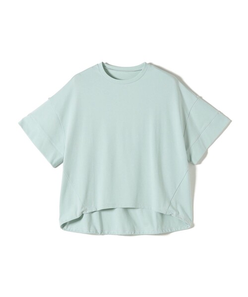 SHIPS Colors(シップス カラーズ)の「SHIPS Colors:〈手洗い可能〉スムース 2WAYスリーブ ニュアンス TEE◇(Tシャツ/カットソー・レディース・ブラック/ブラウン/グレー/ライトグリーン・ONE SIZE)」の18枚目の写真