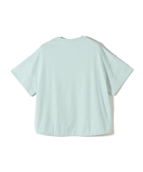 SHIPS Colors(シップス カラーズ)の「SHIPS Colors:〈手洗い可能〉スムース 2WAYスリーブ ニュアンス TEE◇(Tシャツ/カットソー・レディース・ブラック/ブラウン/グレー/ライトグリーン・ONE SIZE)」の5枚目の写真