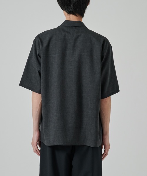 markaware(マーカウェア)の「【MARKAWARE/マーカウェア】別注 OPEN COLLAR S/S SHIRT(シャツ/ブラウス・メンズ・ダークグレー/ブラック・2/1)」の14枚目の写真