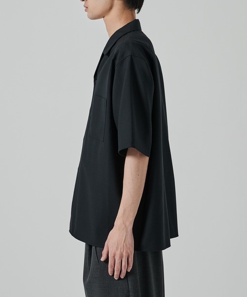 markaware(マーカウェア)の「【MARKAWARE/マーカウェア】別注 OPEN COLLAR S/S SHIRT(シャツ/ブラウス・メンズ・ダークグレー/ブラック・2/1)」の7枚目の写真