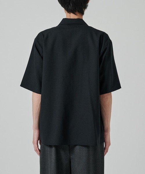 markaware(マーカウェア)の「【MARKAWARE/マーカウェア】別注 OPEN COLLAR S/S SHIRT(シャツ/ブラウス・メンズ・ダークグレー/ブラック・2/1)」の8枚目の写真