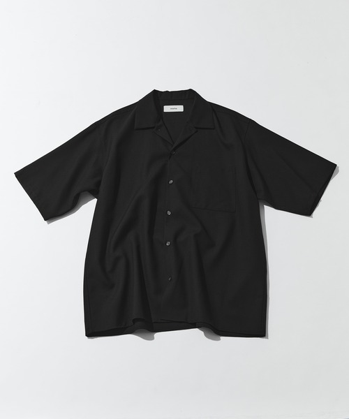 markaware（マーカウェア）の「【MARKAWARE/マーカウェア】別注 OPEN COLLAR S/S SHIRT（シャツ/ブラウス・メンズ・ダークグレー/ブラック・2/1）」の9枚目の写真