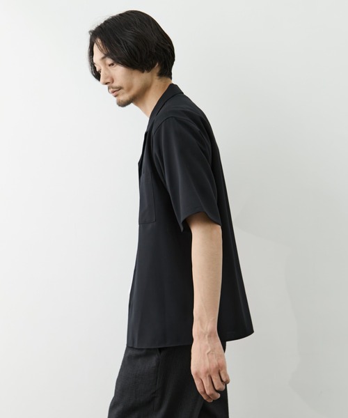 markaware（マーカウェア）の「【MARKAWARE/マーカウェア】別注 OPEN COLLAR S/S SHIRT（シャツ/ブラウス・メンズ・ダークグレー/ブラック・2/1）」の13枚目の写真