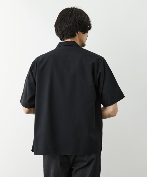 markaware（マーカウェア）の「【MARKAWARE/マーカウェア】別注 OPEN COLLAR S/S SHIRT（シャツ/ブラウス・メンズ・ダークグレー/ブラック・2/1）」の14枚目の写真