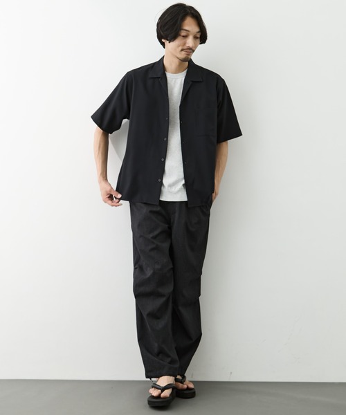 markaware（マーカウェア）の「【MARKAWARE/マーカウェア】別注 OPEN COLLAR S/S SHIRT（シャツ/ブラウス・メンズ・ダークグレー/ブラック・2/1）」の15枚目の写真