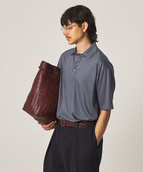 Steven Alan（スティーブンアラン）の「＜Steven Alan＞ RAMIE/PE ポロシャツ（ポロシャツ・メンズ・ダークブラウン/ロイヤルブルー・XL/L/M/S）」の6枚目の写真