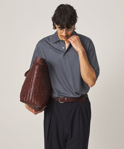 Steven Alan（スティーブンアラン）の「＜Steven Alan＞ RAMIE/PE ポロシャツ（ポロシャツ・メンズ・ダークブラウン/ロイヤルブルー・XL/L/M/S）」の5枚目の写真