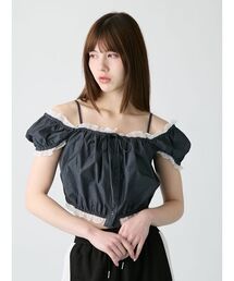 【WEB限定カラー】パフスリーブギャザーブラウス