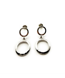 CARROLL キャロル ダブルサークルドロップデザインピアス