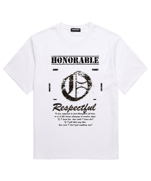 VANNWORKS(バンワークス)の「ABO 半袖Tシャツ (VS0228) O_ホワイト(Tシャツ/カットソー・メンズ・その他・SMALL/MEDIUM/LARGE/X-LARGE/XX-LARGE)」の1枚目の写真