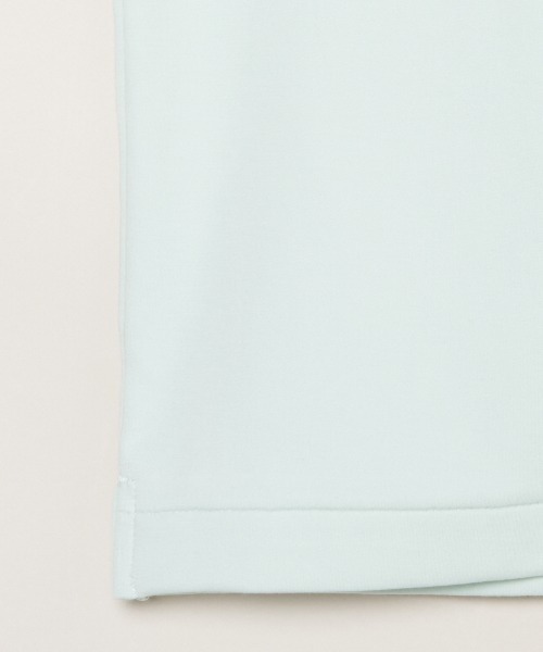 three dots(スリードッツ)の「ダブルニット スーピマ クロップドTシャツ(ニット/セーター・レディース・グリーン系その他/ベージュ系その他/ブラック・S)」の15枚目の写真