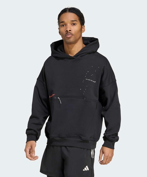 adidas（アディダス）の「Adi365 H.Koumori ランニング パーカー（ジェンダーニュートラル） / アディダス adidas（パーカー・メンズ・ブラック・XX-LARGE/XX-SMALL/3XL/LARGE/MEDIUM/SMALL/X-LARGE/X-SMALL/3XS）」の7枚目の写真