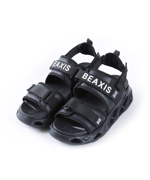 BEAXIS(ビーアクシス)の「バランスコアサンダル2 ベルトタイプ(サンダル・レディース・ブラック・2L/S/M/L/3L)」の2枚目の写真